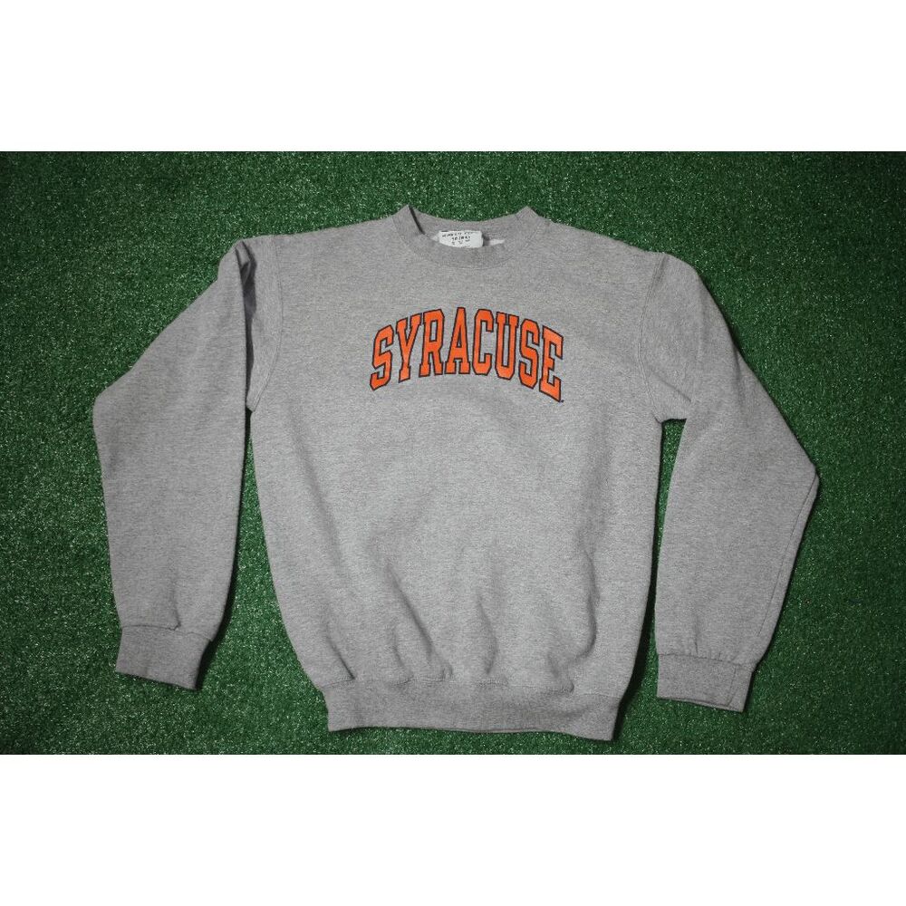 Syracuse University Champion Crewneck Sweatshirt YXL Gray